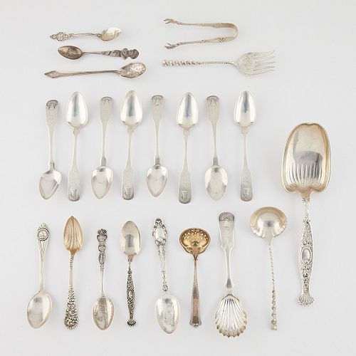 GROUP OF 12 STERLING & SILVER