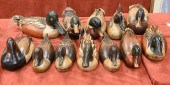 GROUP OF 12 TOM TABER DUCKS UN