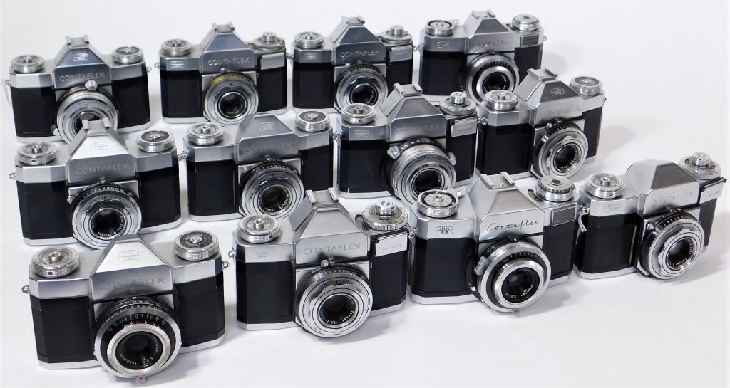 GROUP OF 12 ZEISS IKON CONTAFLEX
