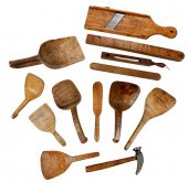 GROUP OF 13 ASSORTED CARVED WO