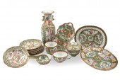 GROUP OF 14 CANTONESE GLAZED P