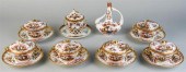 GROUP OF 14 DRESDEN TABLE AND