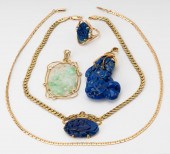 GROUP OF 14 KARAT YELLOW GOLD