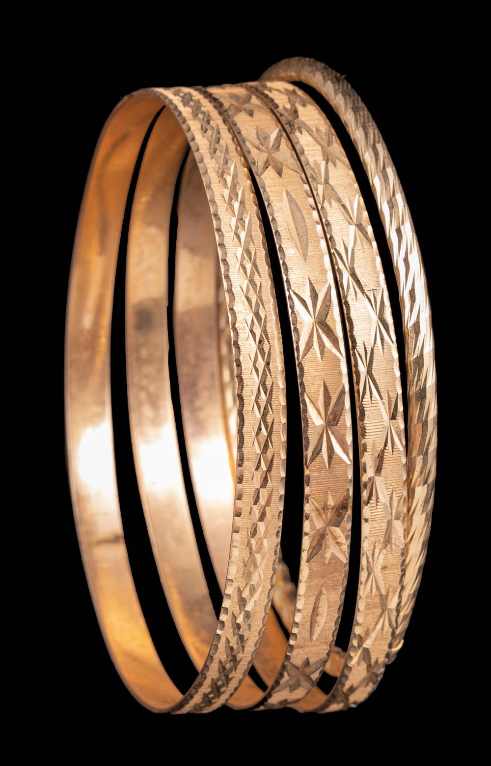 GROUP OF 14 KT. YELLOW GOLD