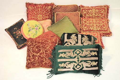 GROUP OF 14 UPHOLSTERED