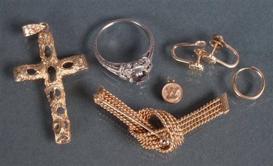 Group of 14K gold jewelry and