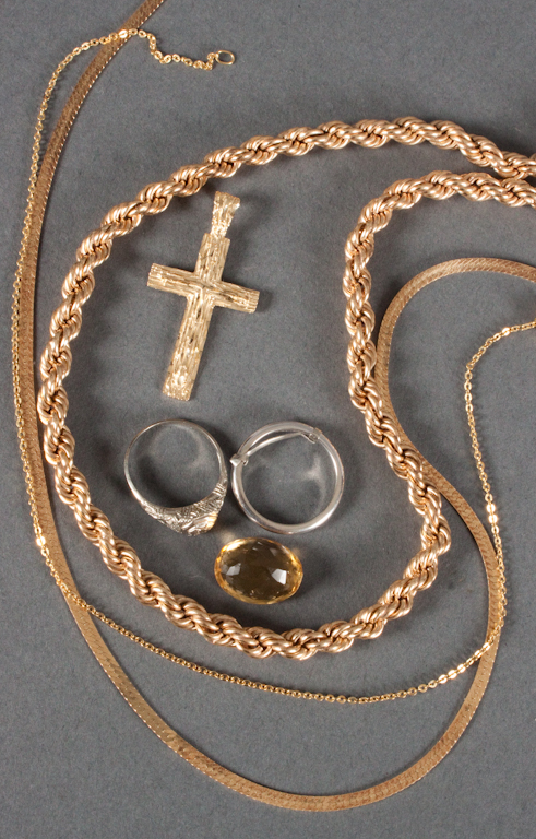 Group of 14K gold jewelry