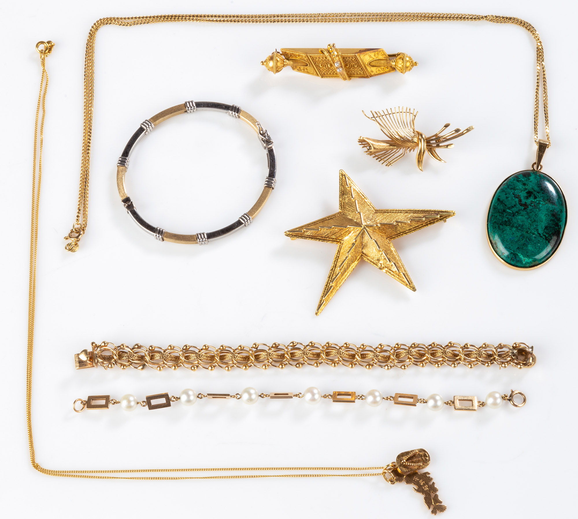 GROUP OF 14K GOLD JEWELRY Total