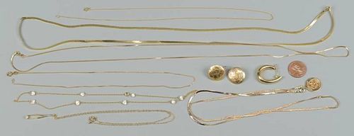 GROUP OF 14K JEWELRYGroup of 14k