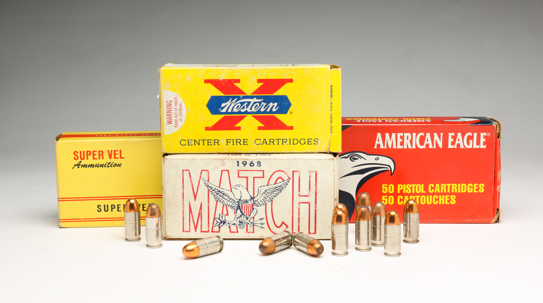 GROUP OF 157 .45 ROUNDS INCLUDING