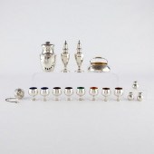 GROUP OF 16 STERLING SILVER OB