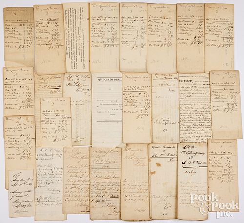 GROUP OF 19TH C. DEEDSGroup of 19th