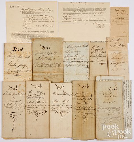GROUP OF 19TH C. YORK COUNTY