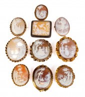 GROUP OF 19TH CENTURY CAMEOS G