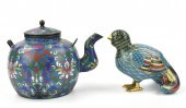 GROUP OF 2 CHINESE CLOISONNE B