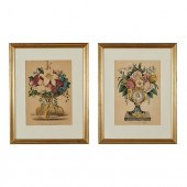 GROUP OF 2 CURRIER & IVES FLOR