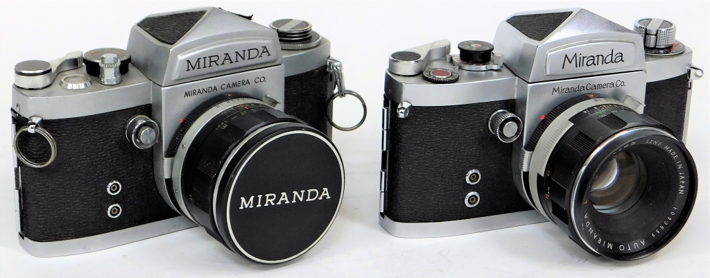 GROUP OF 2 MIRANDA 35MM SLR CAMERAS