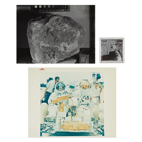 GROUP OF 2 NASA PHOTOS & LUNAR