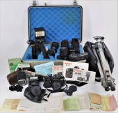 GROUP OF 2 PENTAX CAMERAS AND