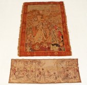 GROUP OF 2 WOVEN TAPESTRIES GR