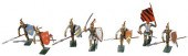 GROUP OF 20 PAINTED LEAD TOY K