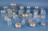 GROUP OF 21 CRYSTAL AND STERLI