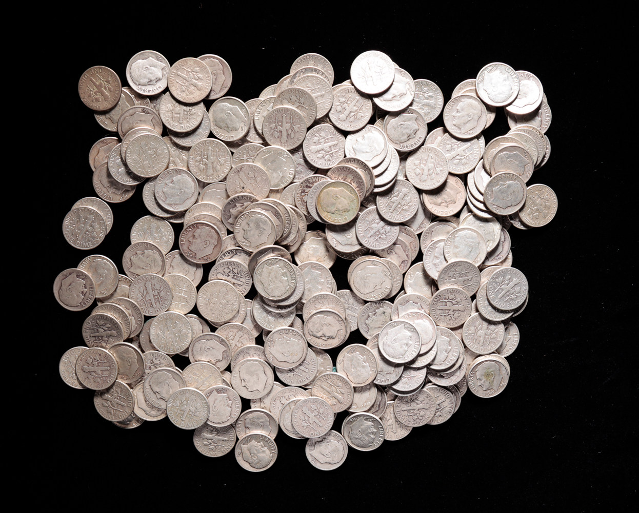 GROUP OF 250 UNSORTED ROOSEVELT