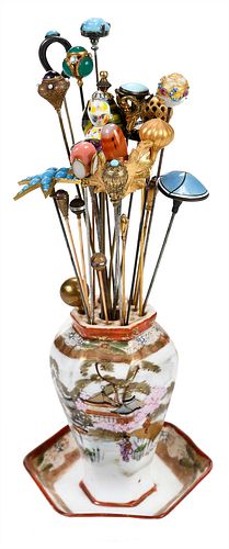 GROUP OF 27 ASSORTED HAT PINS