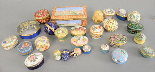 GROUP OF 27 HALCYON DAYS ENAMEL
