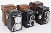GROUP OF 3 AMERICAN TLR CAMERA