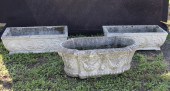 GROUP OF 3 CAST STONE CLASSICA