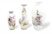 GROUP OF 3 CHINESE FAMILLE ROS