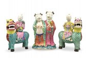 GROUP OF 3 CHINESE FAMILLE ROS