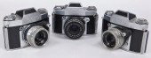 GROUP OF 3 IHAGEE EXA II 35MM