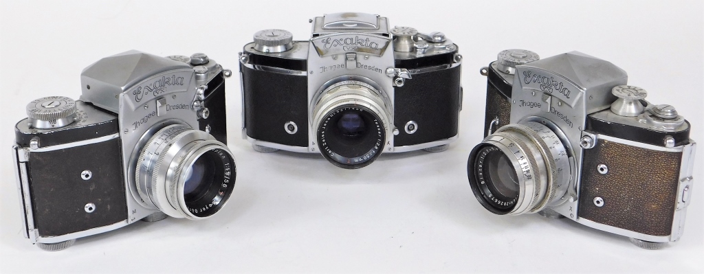 GROUP OF 3 IHAGEE EXAKTA VX SLR