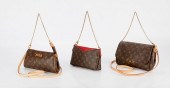 GROUP OF 3 LOUIS VUITTON CLUTC