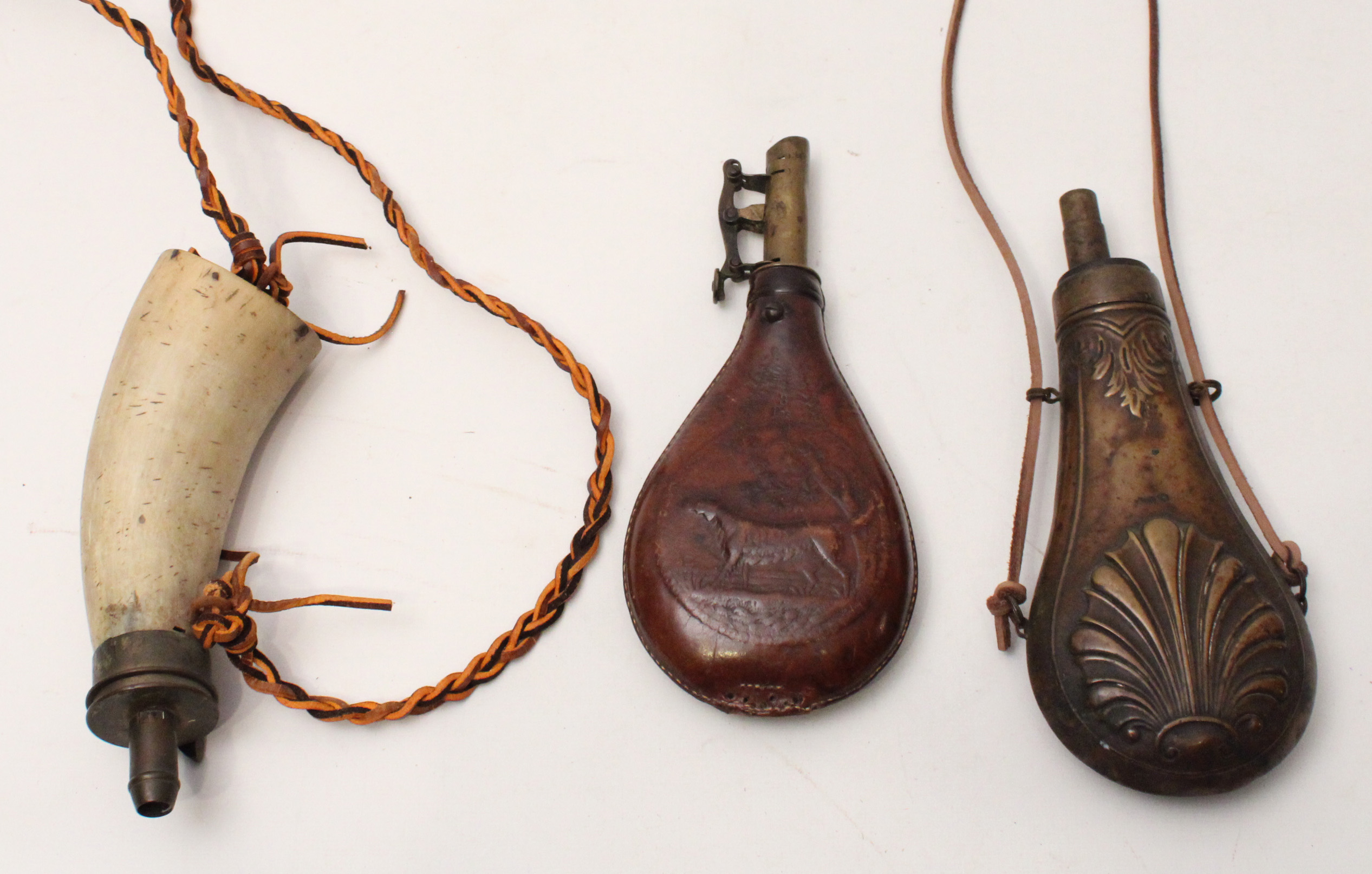 GROUP OF 3 MISC. ANTIQUE POWDER