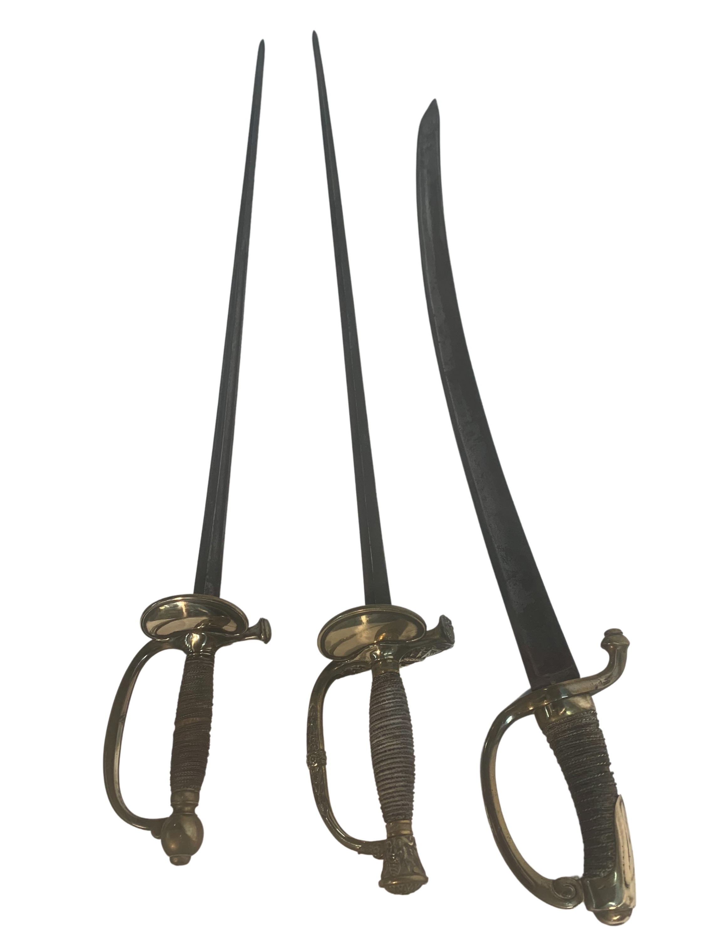 GROUP OF 3 MISC. FRENCH SWORDS