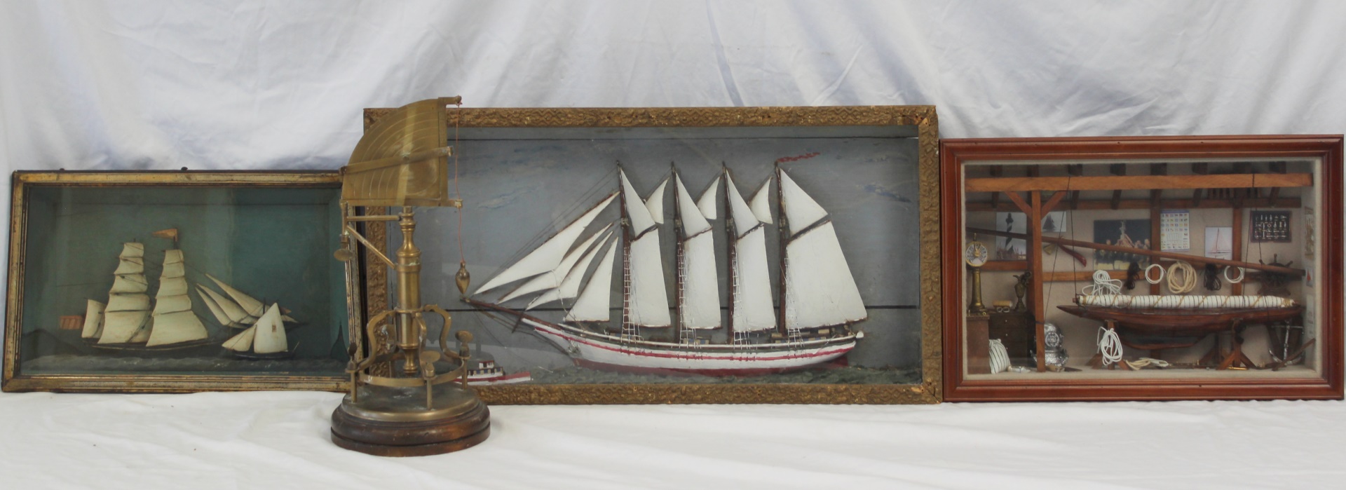 GROUP OF 3 NAUTICAL SHADOWBOXES &