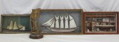 GROUP OF 3 NAUTICAL SHADOWBOXE