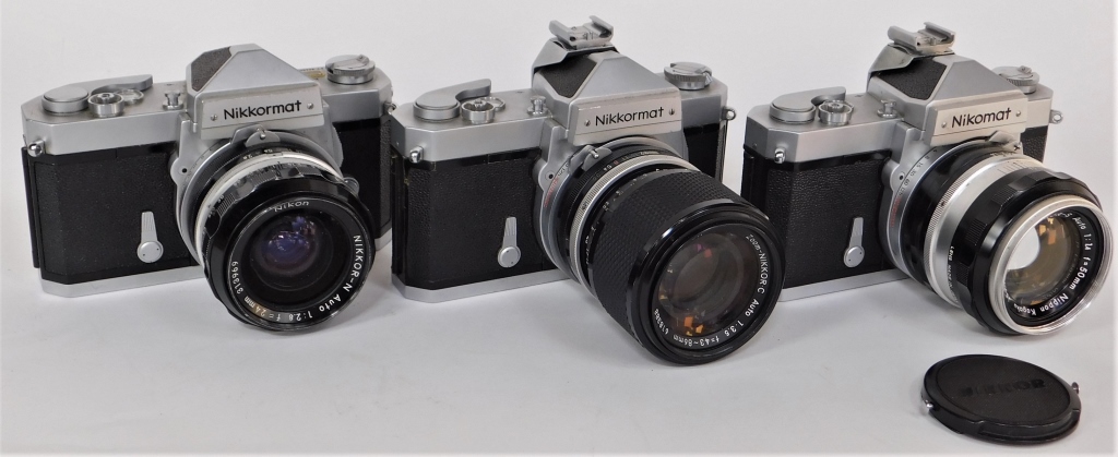 GROUP OF 3 NIKON 35MM SLR CAMERAS