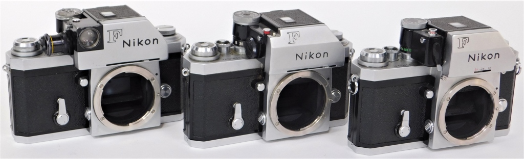 GROUP OF 3 NIKON F TYPE 35MM SLR