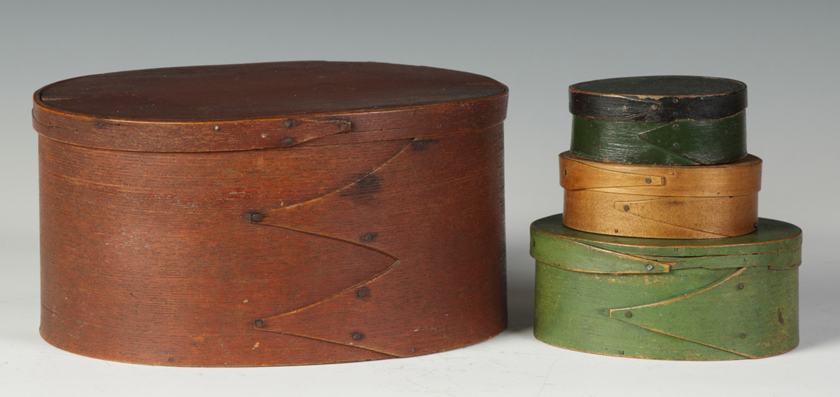 Group of 3 Oval Fingered BoxesTop