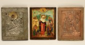 GROUP OF 3 RUSSIAN ICONS A met