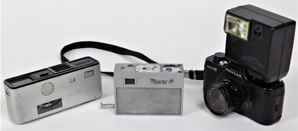 GROUP OF 3 SUBMINIATURE CAMERAS