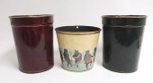 GROUP OF 3 TOLE WARES, 1 DANCI