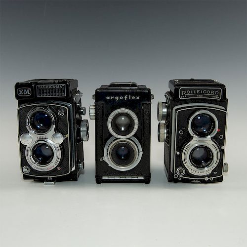 GROUP OF 3 TWIN LENS REFLEX ROLL