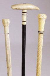 GROUP OF 3 WHALEMAN MADE WALKI