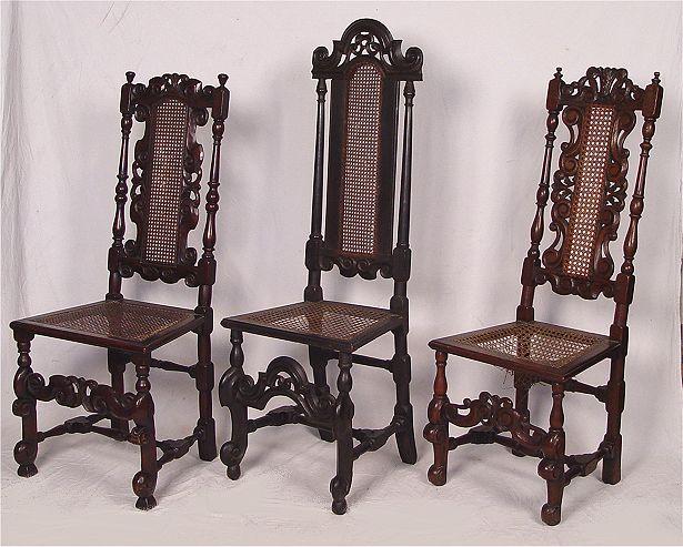 GROUP OF 3 WILLIAM AND MARY STYLE