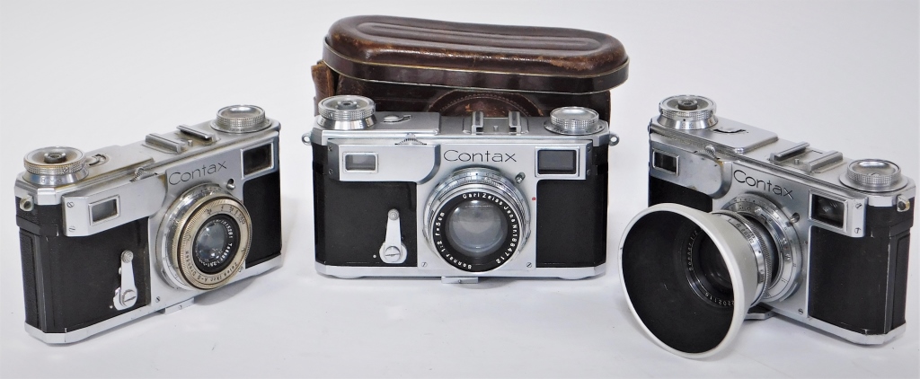 GROUP OF 3 ZEISS IKON CONTAX II